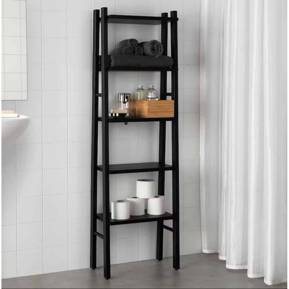 VENTITAS HOME - Librero de Madera Pelina Negro Ventitas Home