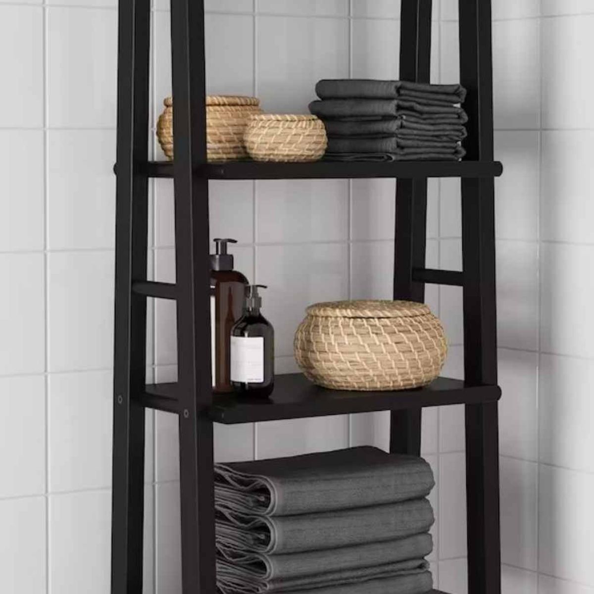 VENTITAS HOME - Librero de Madera Pelina Negro Ventitas Home