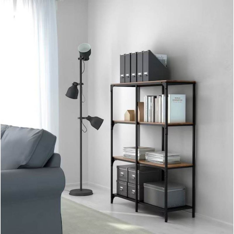 VENTITAS HOME - Estante Industrial  Medellín Ventitas Home Caramelo y Negro