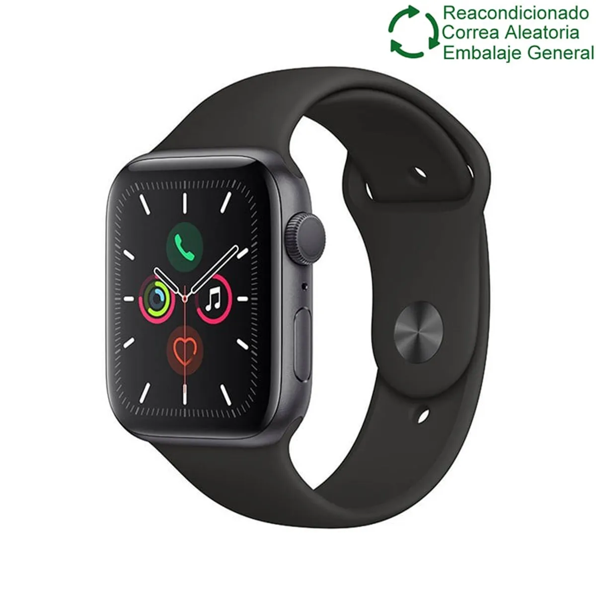 APPLE - Apple watch series 4 (44mm,GPS)-Negro reacondicionado SemiNuevo