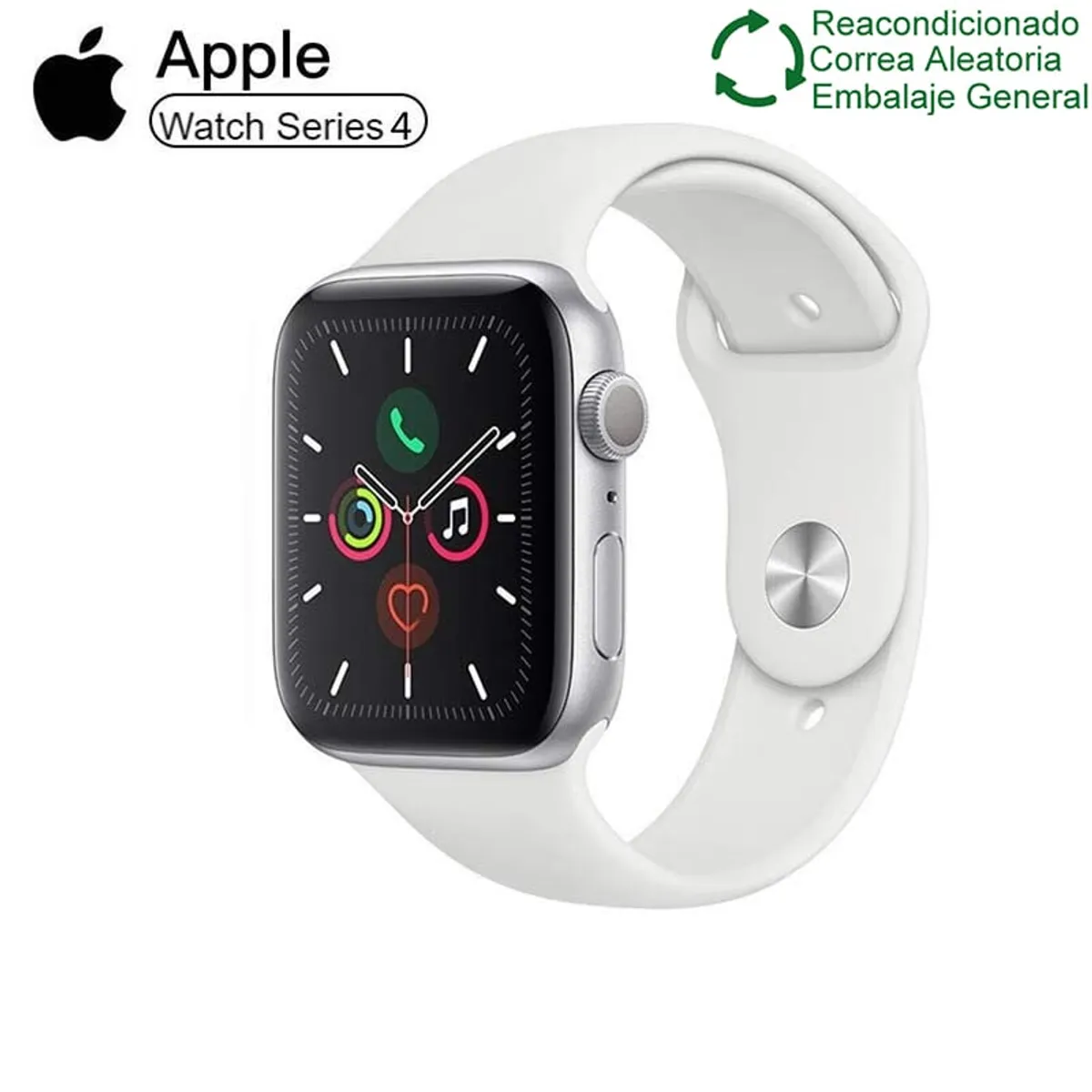 APPLE - Apple watch series 5 A2094(40mm,GPS)-Blanco reacondicionado SemiNuevo