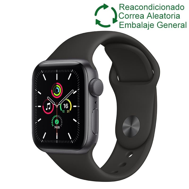 APPLE - Apple watch se 2020 A2353(40mm,GPS)-Negro reacondicionado SemiNuevo