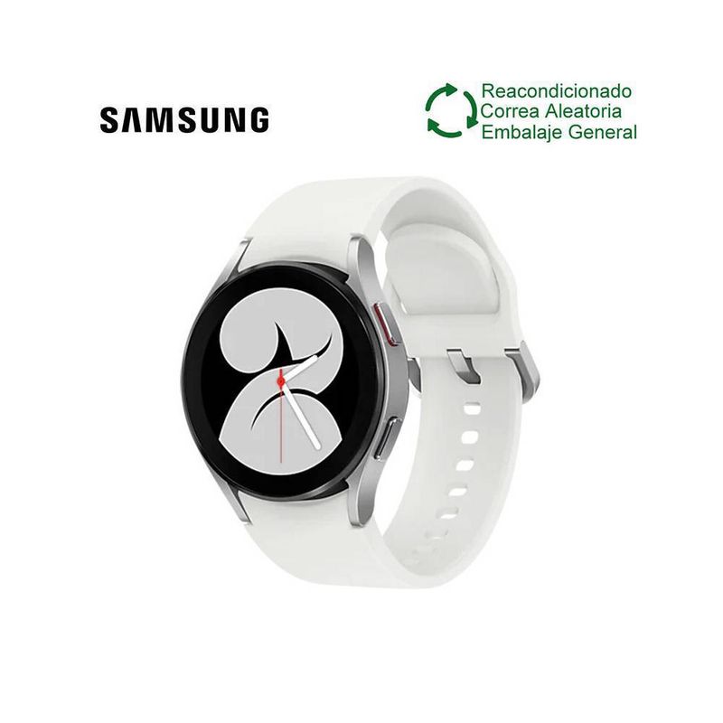 SAMSUNG - Samsung Galaxy Watch 4 40mm BT Plata Reacondicionado SemiNuevo