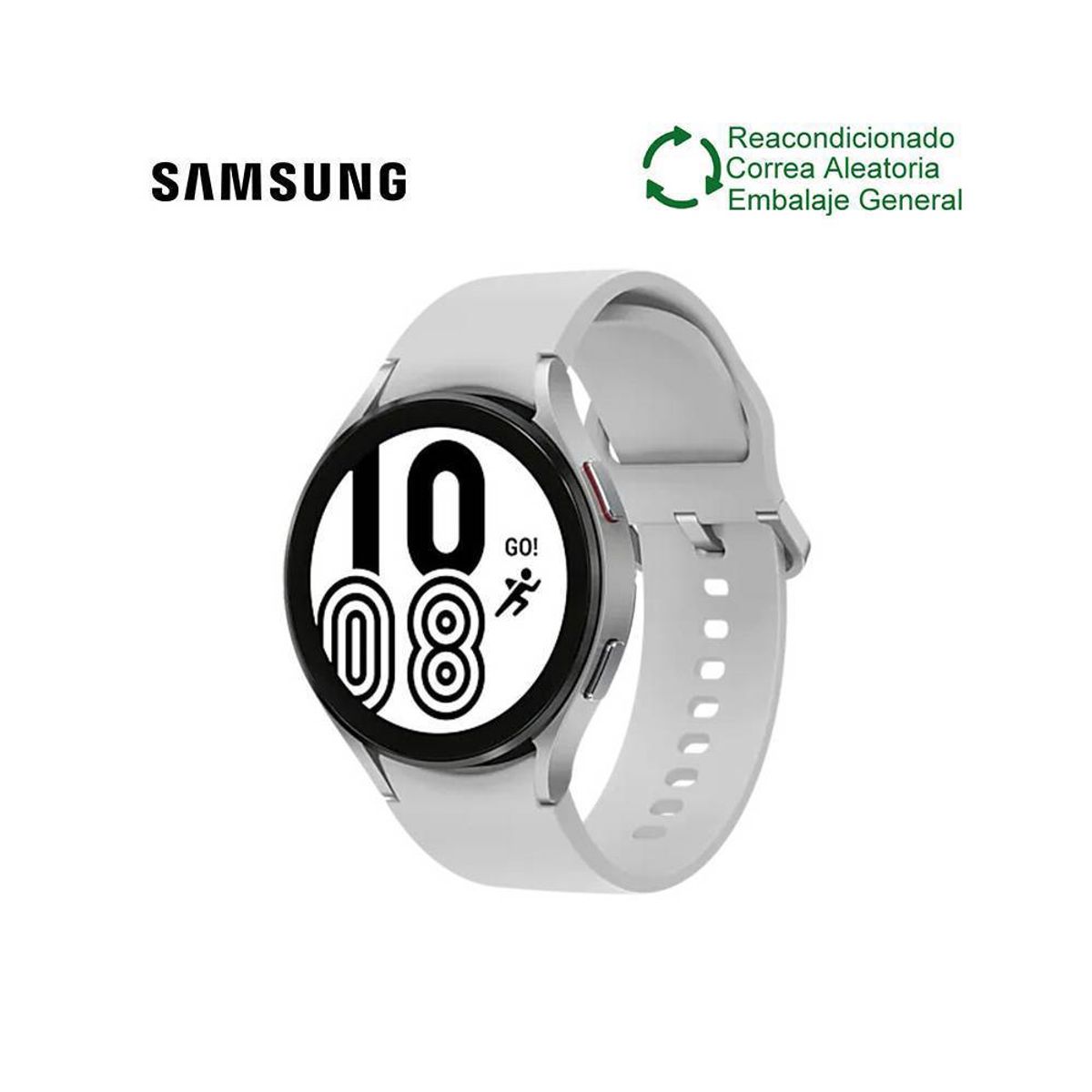 SAMSUNG - Samsung Galaxy Watch 4 44mm BT Plata Reacondicionado SemiNuevo