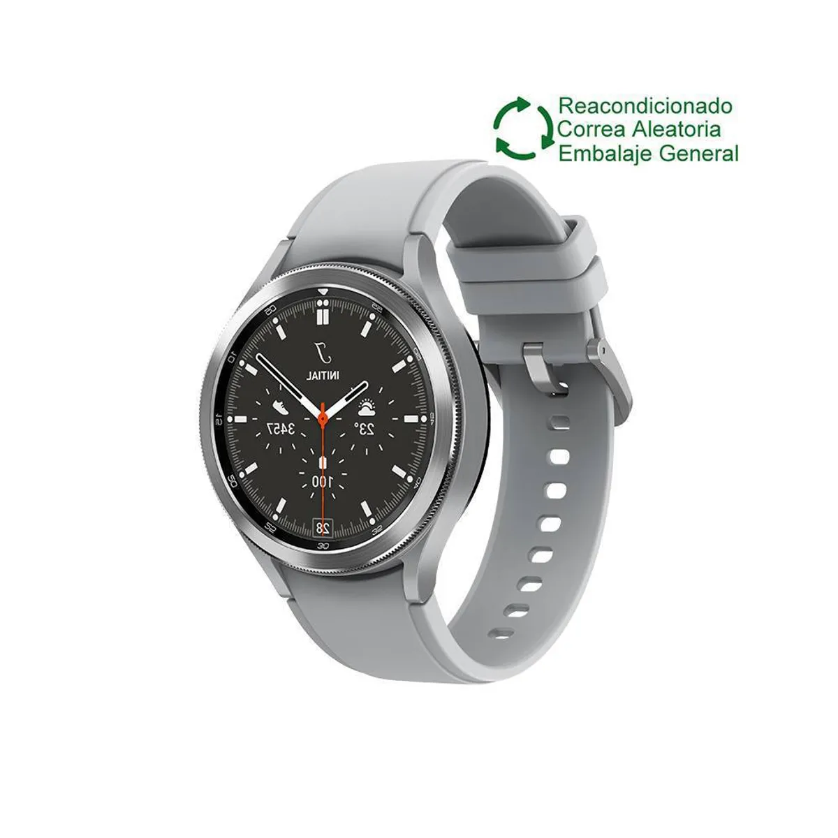 SAMSUNG - Samsung Galaxy Watch 4 Classic 46mm BT Plata Reacondicionado SemiNuevo