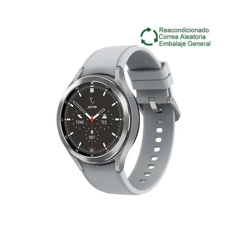 SAMSUNG - Samsung Galaxy Watch 4 Classic 46mm BT Plata Reacondicionado SemiNuevo