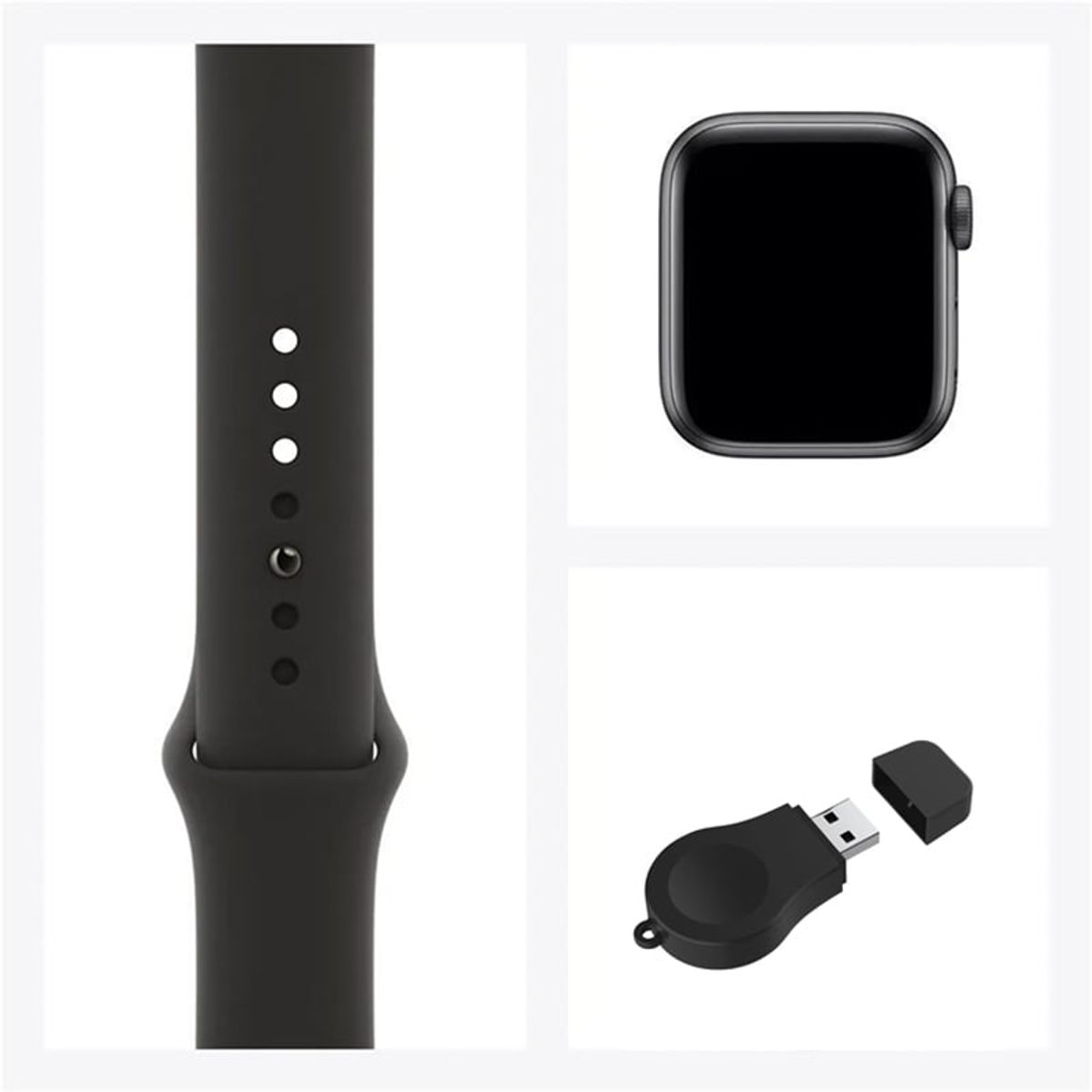 APPLE - Apple watch series 5 A2094(40mm,GPS)-Negro reacondicionado(NO NUEVO)