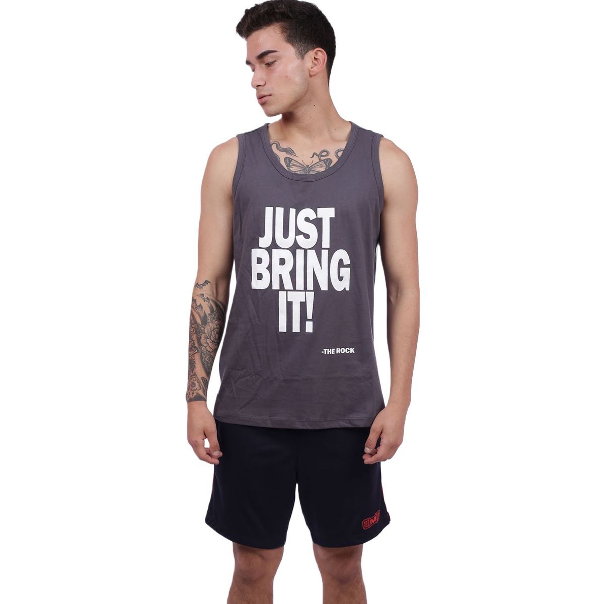 M MUSCLE MUSEUM - Bividi Deportivo Color Gris Just Bring It para Hombre