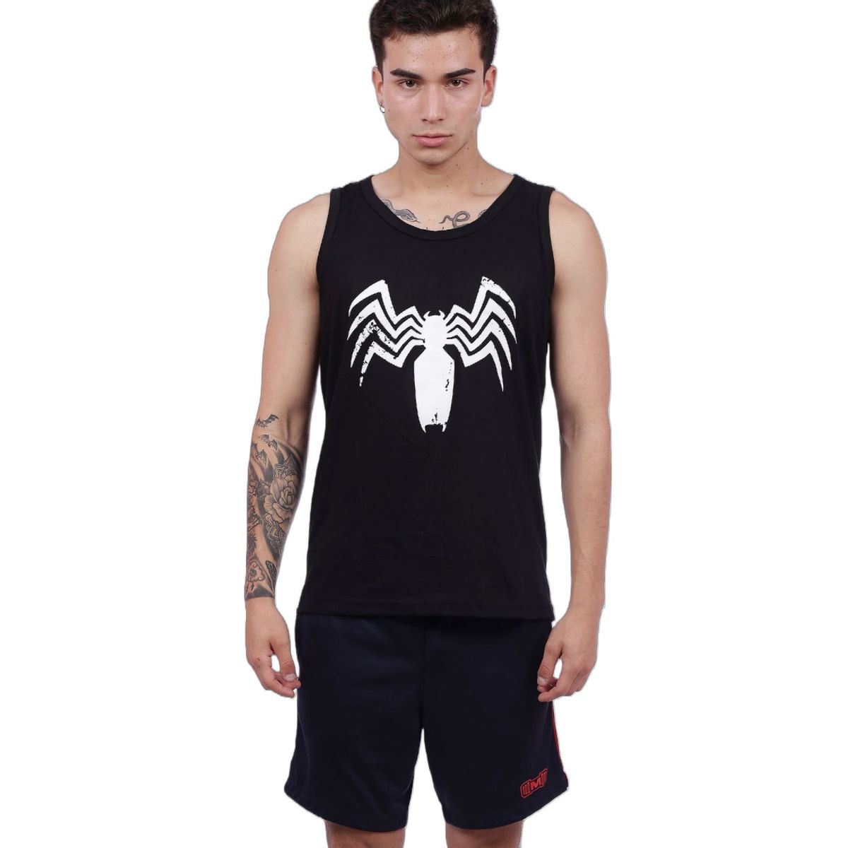 M MUSCLE MUSEUM - Bividi Deportivo Color Negro Venom para Hombre