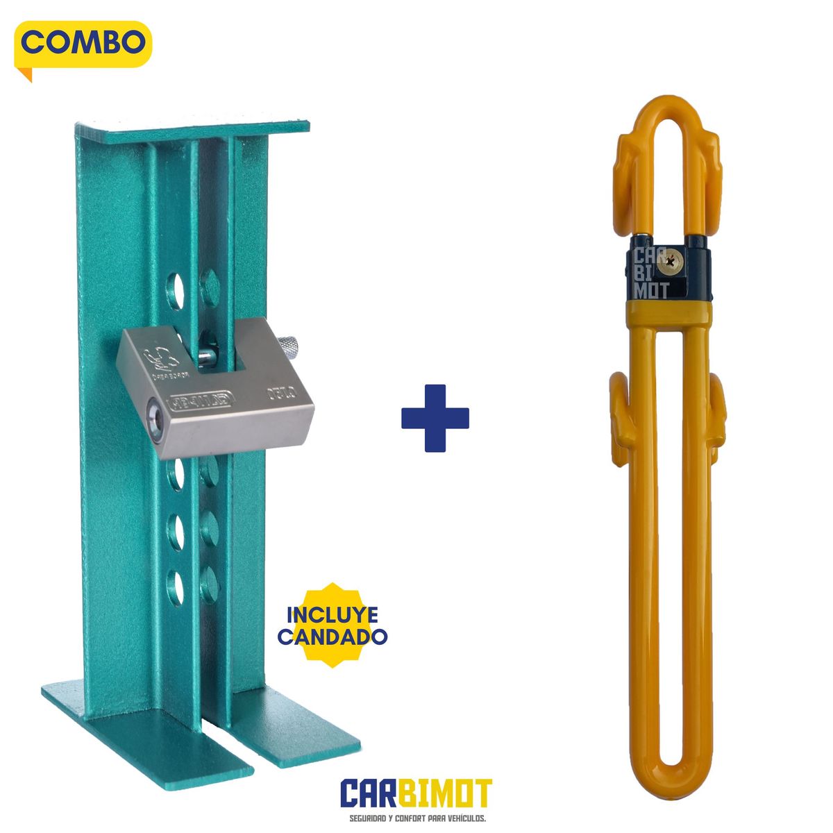 GENERICO - SEGURO DE TIMON BLOQUEO TRABA PEDAL ANTIRROBO VEHICULAR