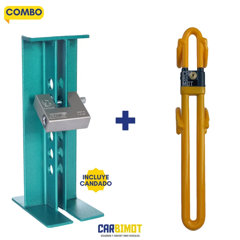 GENERICO - SEGURO DE TIMON BLOQUEO TRABA PEDAL ANTIRROBO VEHICULAR