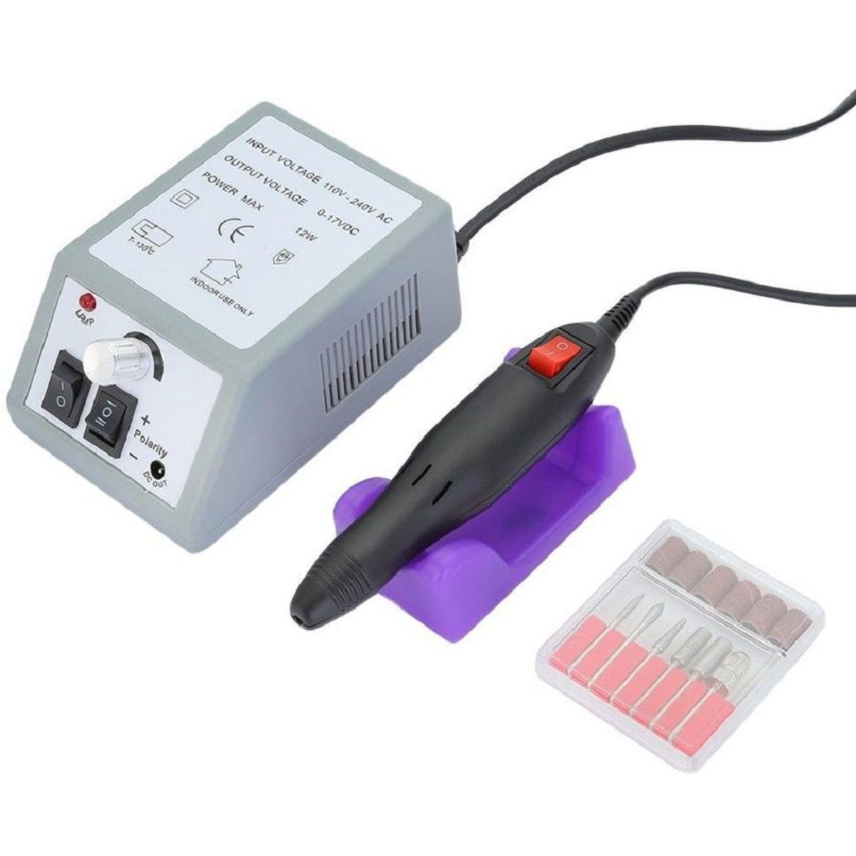 GENERICO - Máquina Eléctrica para Manicure  Pedicure y Pulidor de Uñas