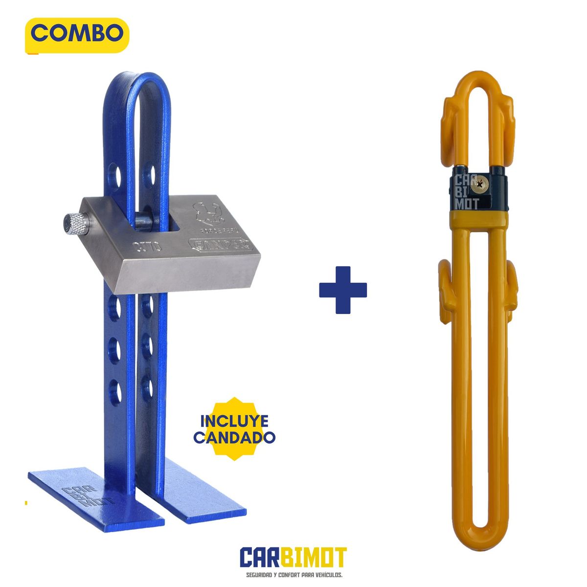 GENERICO - SEGURO BLOQUEO TRABA PEDAL VOLANTE TIMON PARA AUTO VEHICULOS
