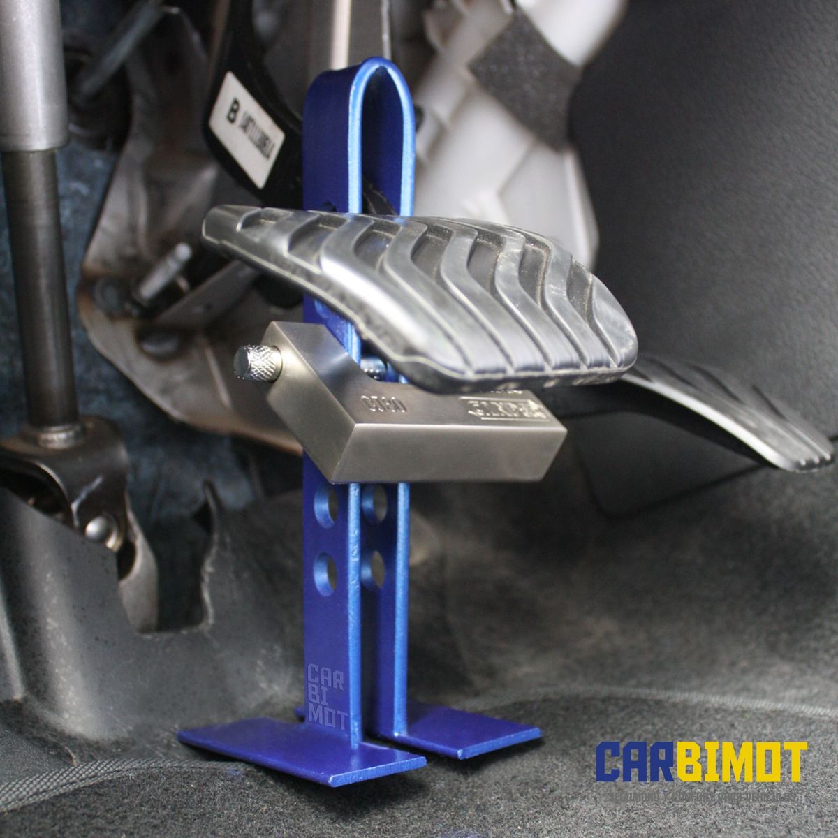 GENERICO - SEGURO BLOQUEO TRABA PEDAL VOLANTE TIMON PARA AUTO VEHICULOS