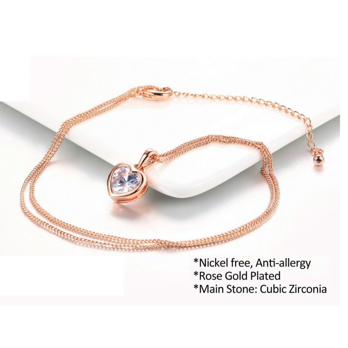 GENERICO - Collar Crystal Heart - Genieka