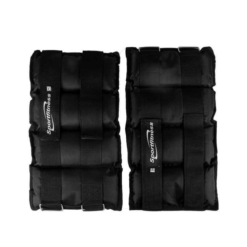 SPORT FITNESS - Tobillera muñequera ajustable con peso arena - 4kg