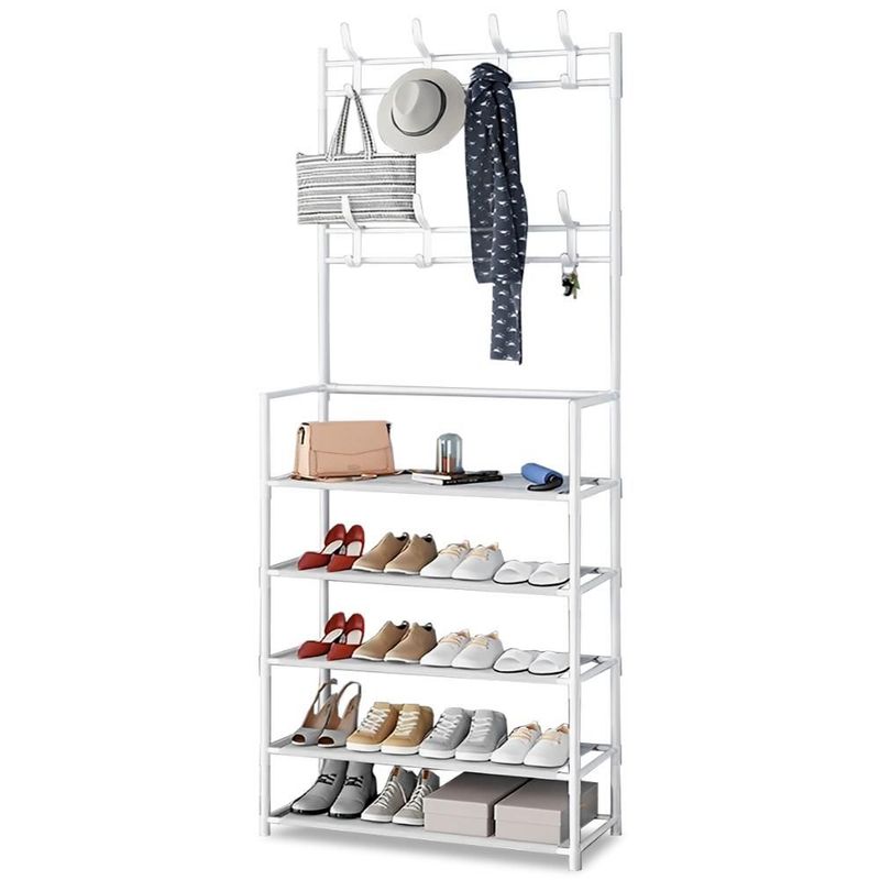 MINARI - Perchero Colgador de Ropa Zapatera Organizador Multifuncional B 550CU
