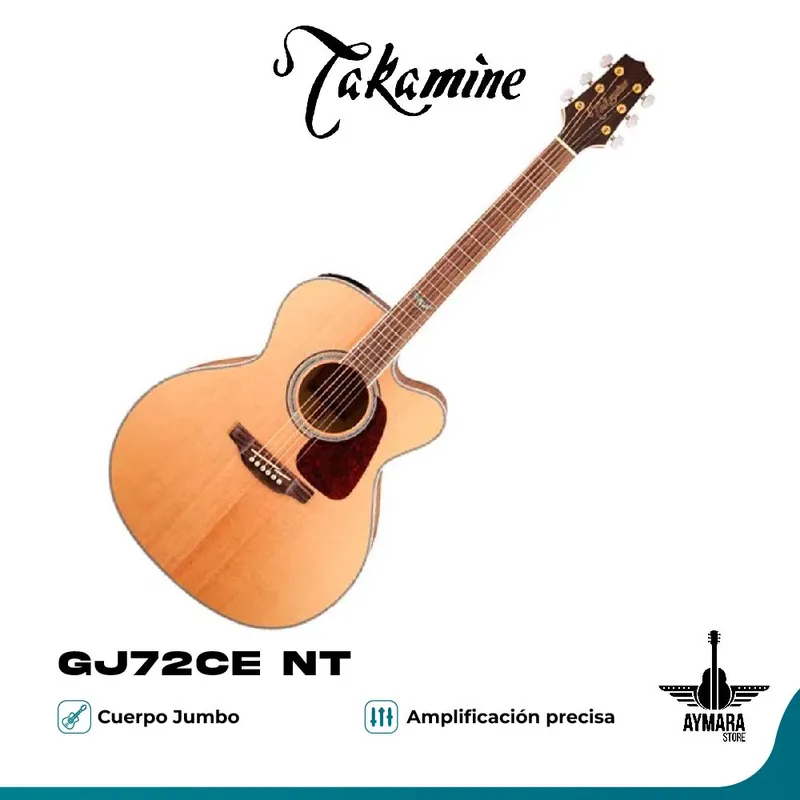 TAKAMINE - TAKAMINE GJ72CE NT GUITARRA ELECTROACUSTICA METAL