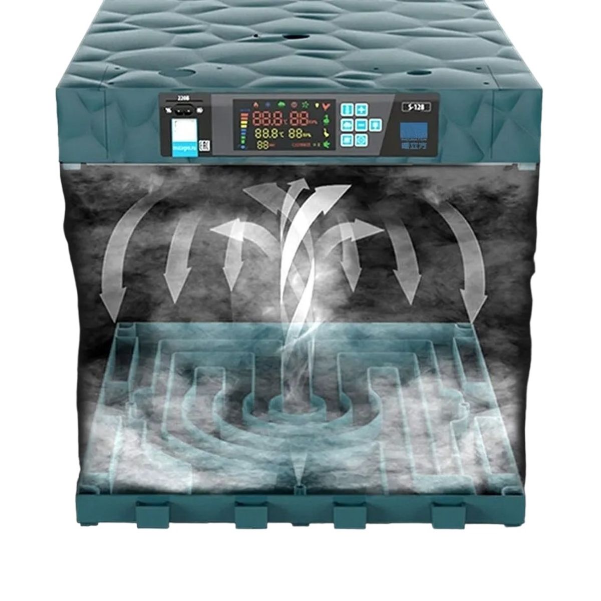 GENERICO - INCUBADORA AUTOMÁTICA DE 128 HUEVOS DUAL 220V-12V JERSIMPORT