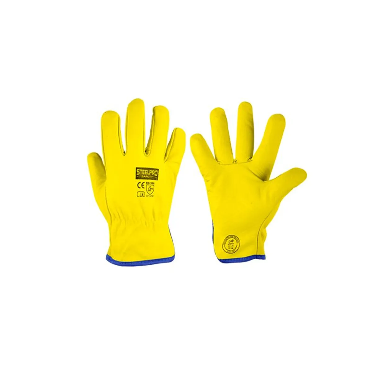 STEEL PRO - GUANTE DE CUERO PUÑO CORTO AMARILLO STEELPRO ESTANDAR