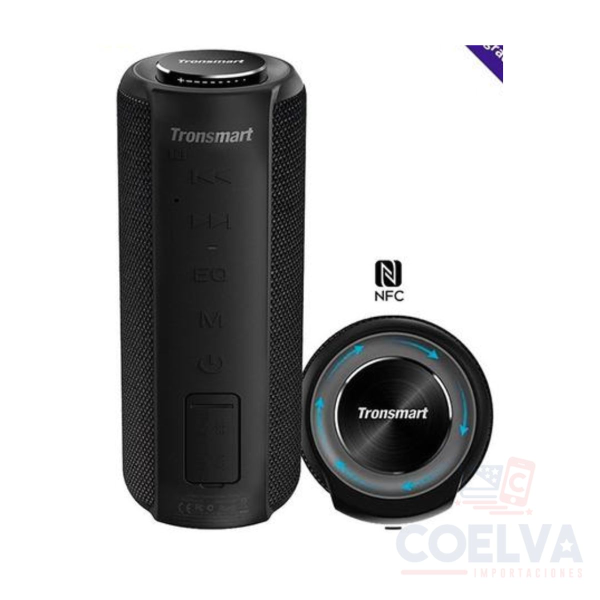 TRONSMART - Tronsmart T6 Plus Altavoz Bluetooth Portátil Ipx6 - Negro