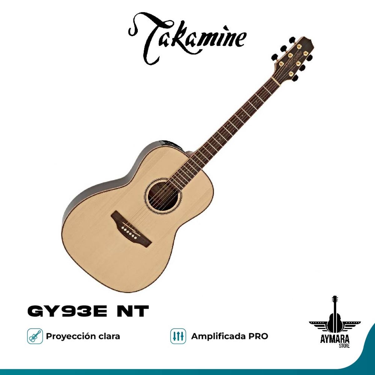 TAKAMINE - TAKAMINE GY93E NT GUITARRA ELECTROACUSTICA METAL
