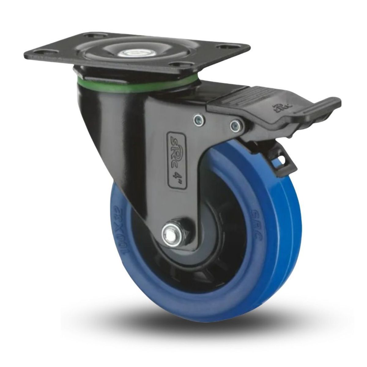 SERRATURE - GARRUCHA FRENO AZUL 63MM CARGA 60KG