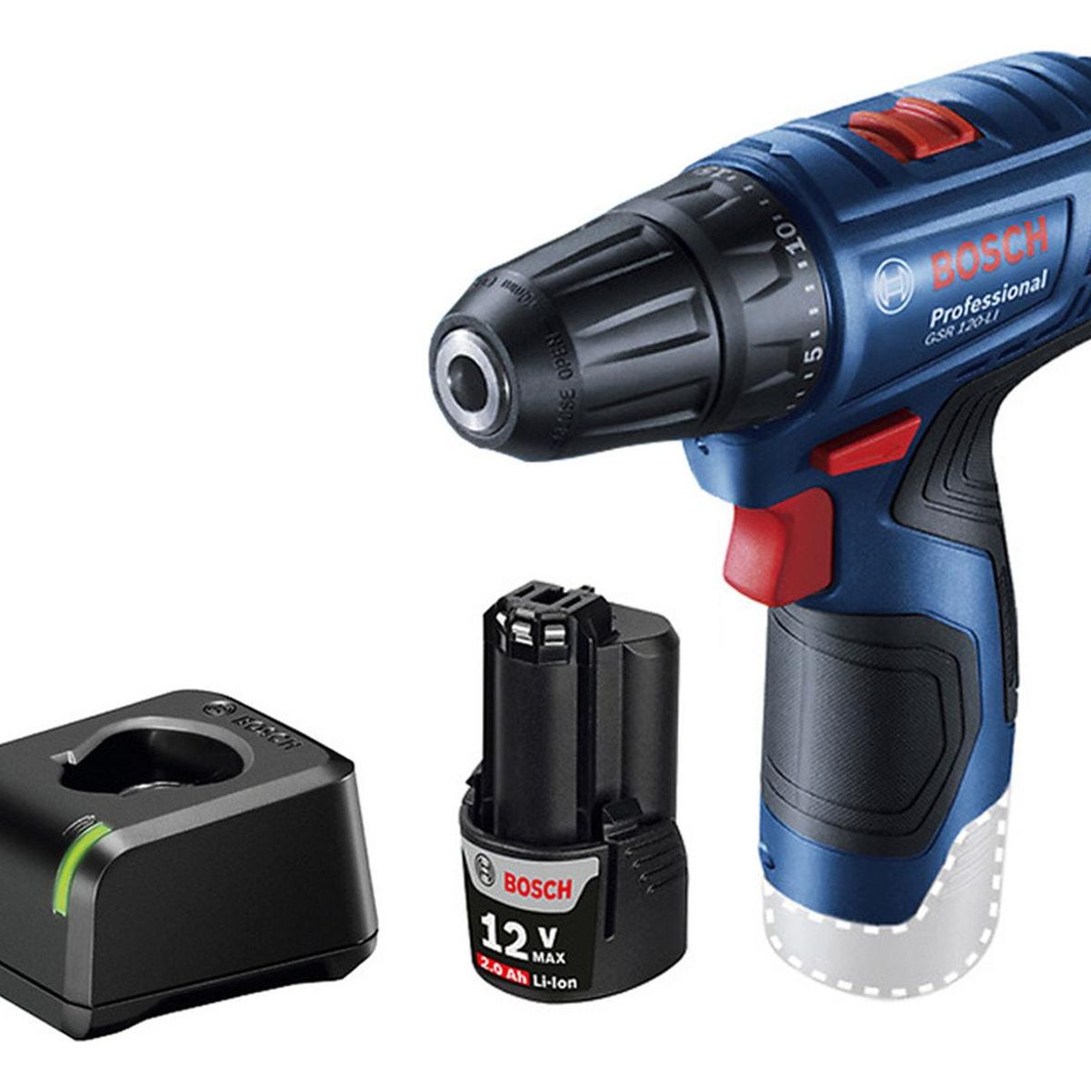 BOSCH - Taladro Atornillador 3/8" 12V 30Nm + 1 Bat y Carg Bosch