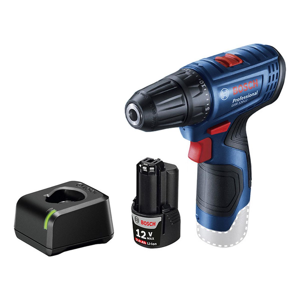 BOSCH - Taladro Atornillador 3/8" 12V 30Nm + 1 Bat y Carg Bosch