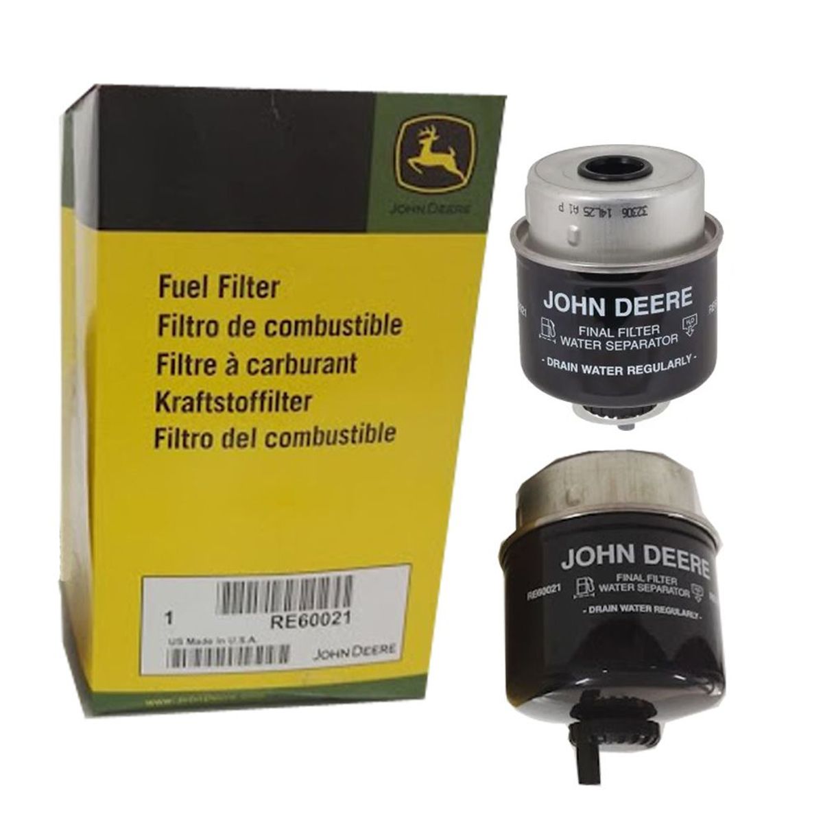 GENERICO - Filtro de combustible Tractor Jhon Deere Agricola RE60021