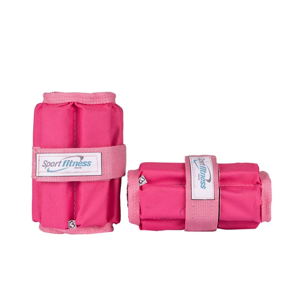 SPORT FITNESS - Tobillera ajustable con peso metal rosado - 3kg