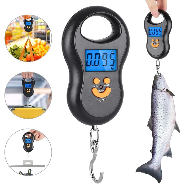 OEM - Balanza Electrónica Digital Viajero de Gancho 50 Kg Pesado Maleta