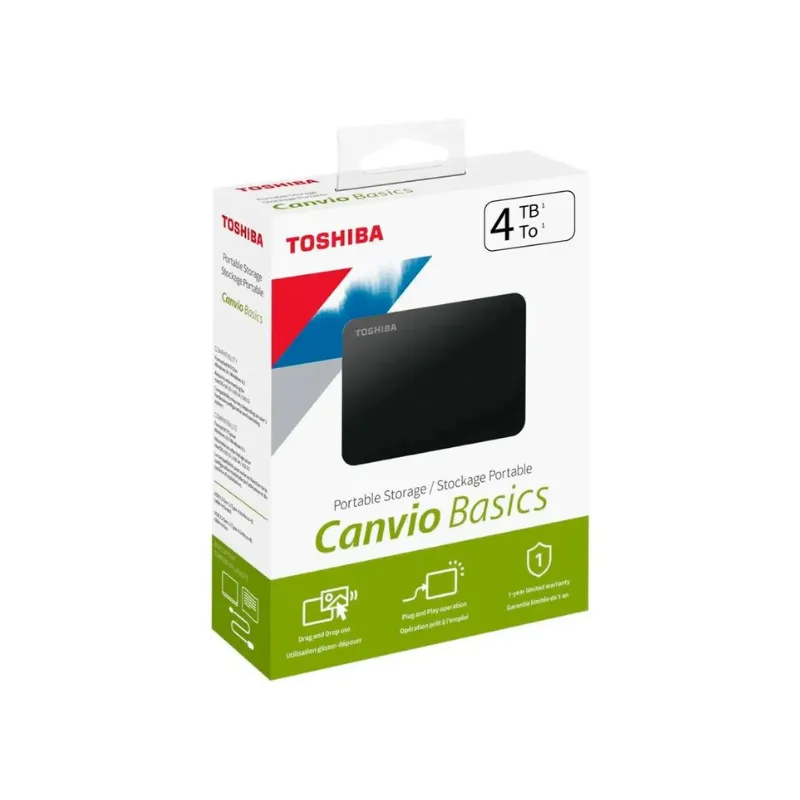 TOSHIBA - Disco Duro Externo 4TB Toshiba