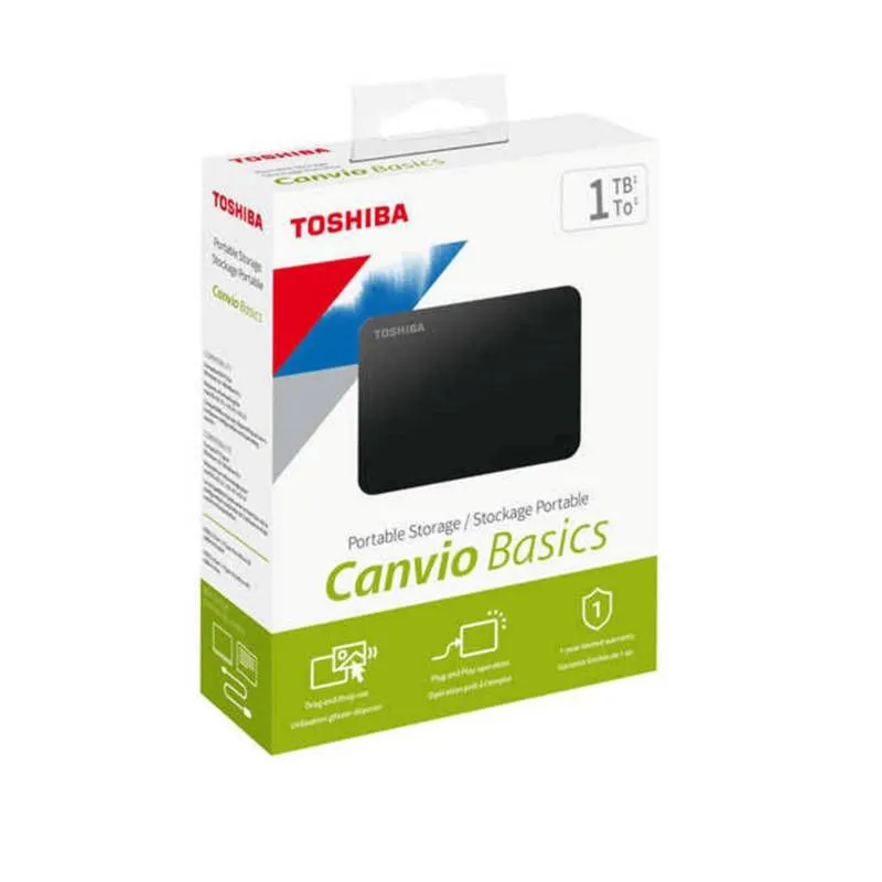 TOSHIBA - Disco Duro Externo 1TB Toshiba