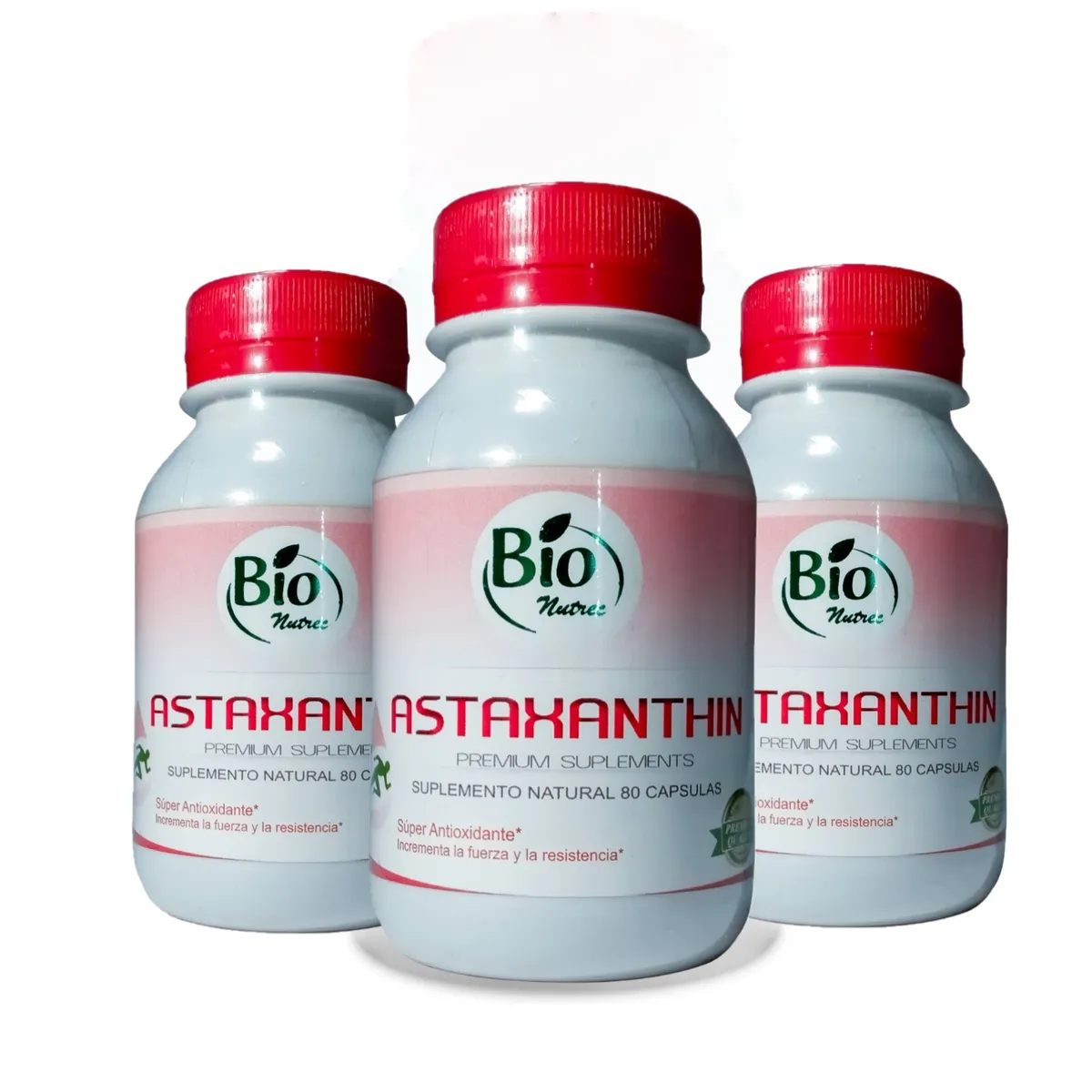 BIONUTREC - 03 FRASCOS ASTAXANTINA - antioxidante # 1 en el mundo - Bionutrec