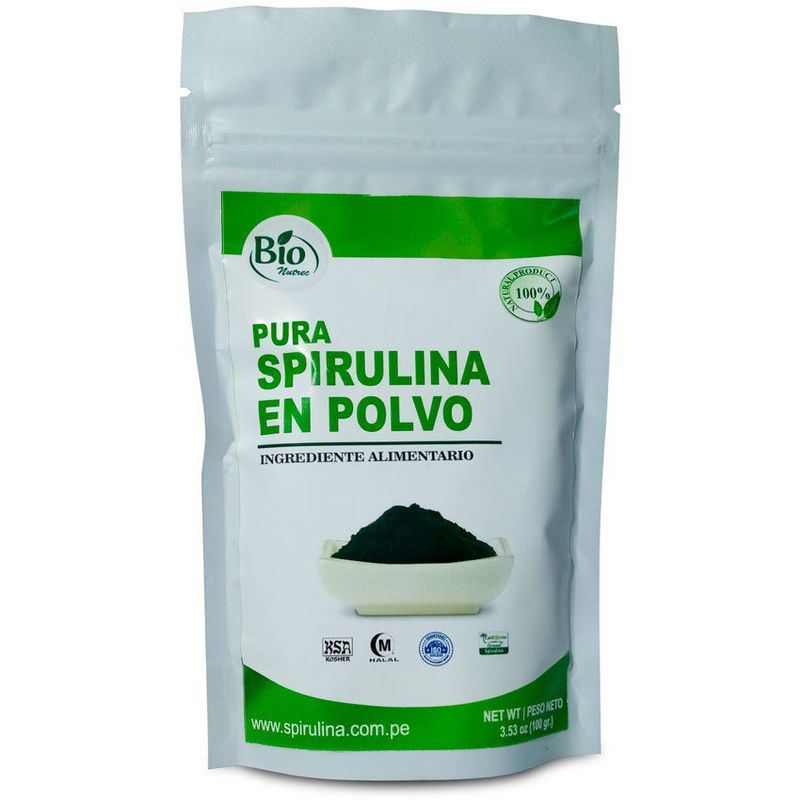 BIONUTREC - SPIRULINA EN POLVO 100 GR. LIBERADOR CELULAS MADRE - Bionutrec