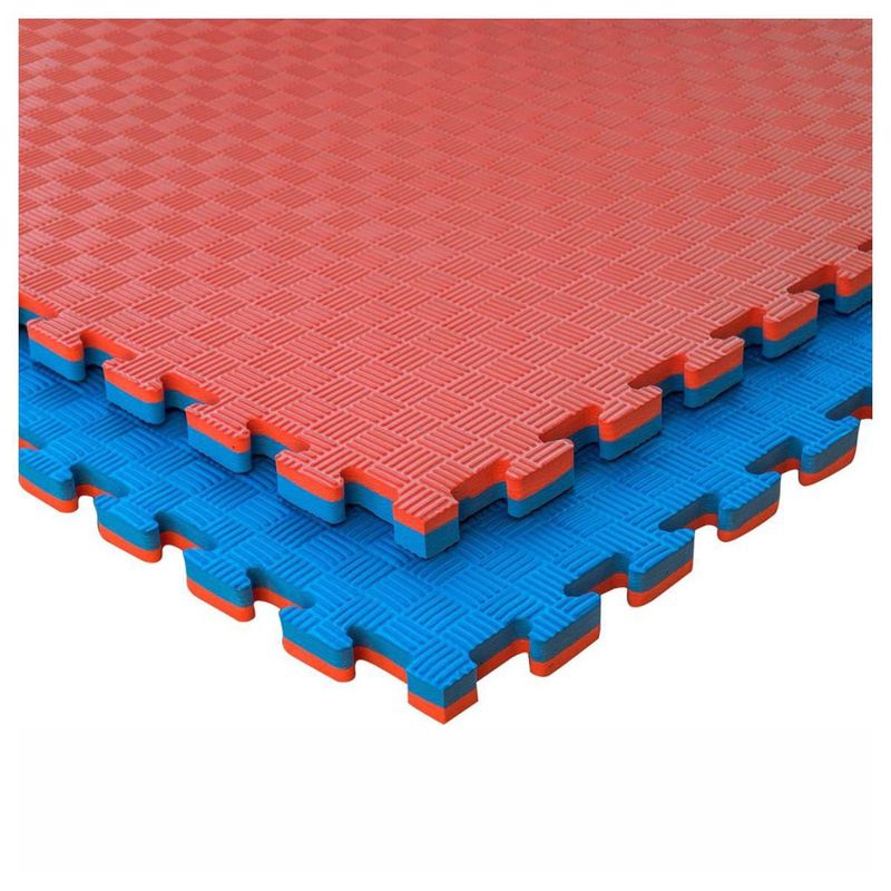 RUNNING SPORT PERU - Piso Tatame Gym Armable Unidad 1M2  Azul / Rojo