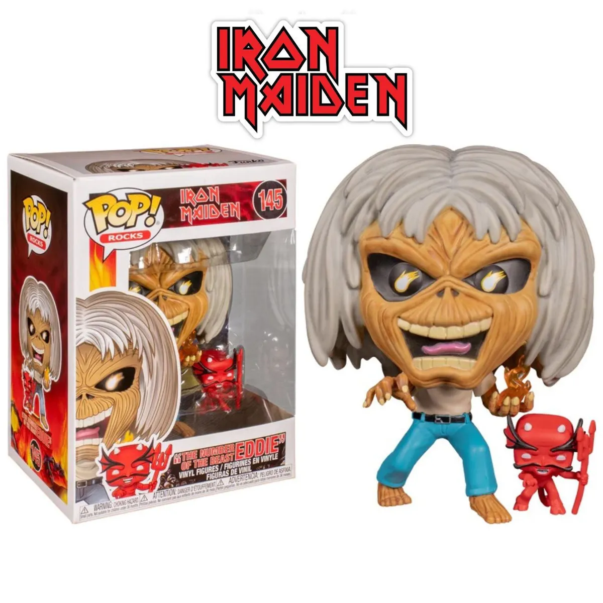 FUNKO - Funko Pop Rocks Iron Maiden - cajadañada Bestia Eddie