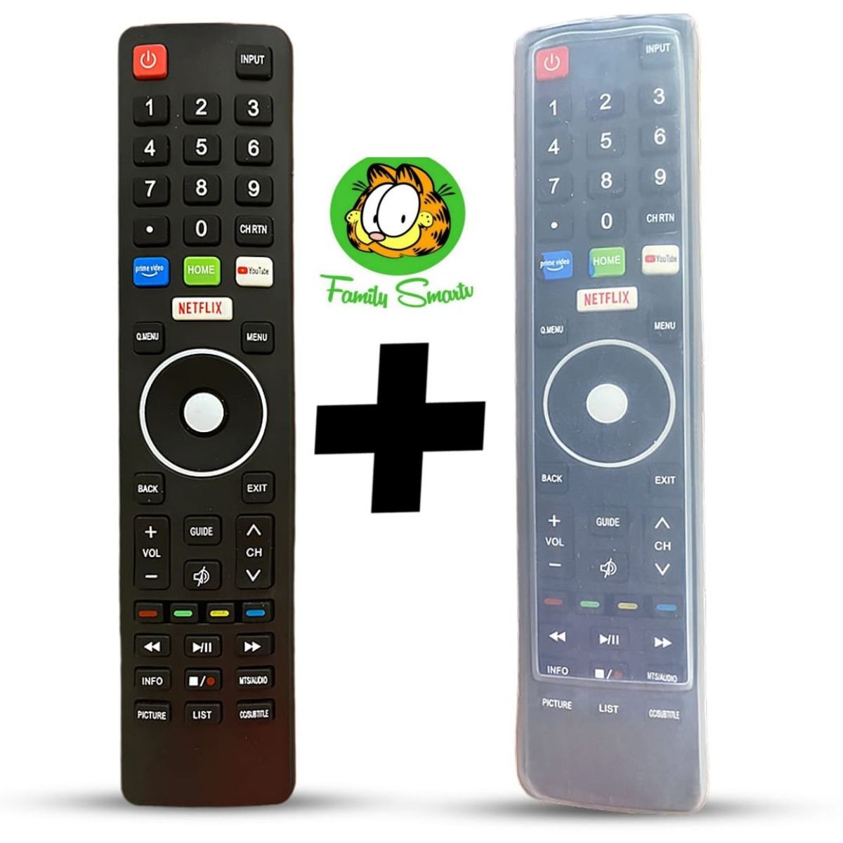 GENERICO - Control Remoto Generico Para Tv Smart Bgh + Funda Silicona Suave