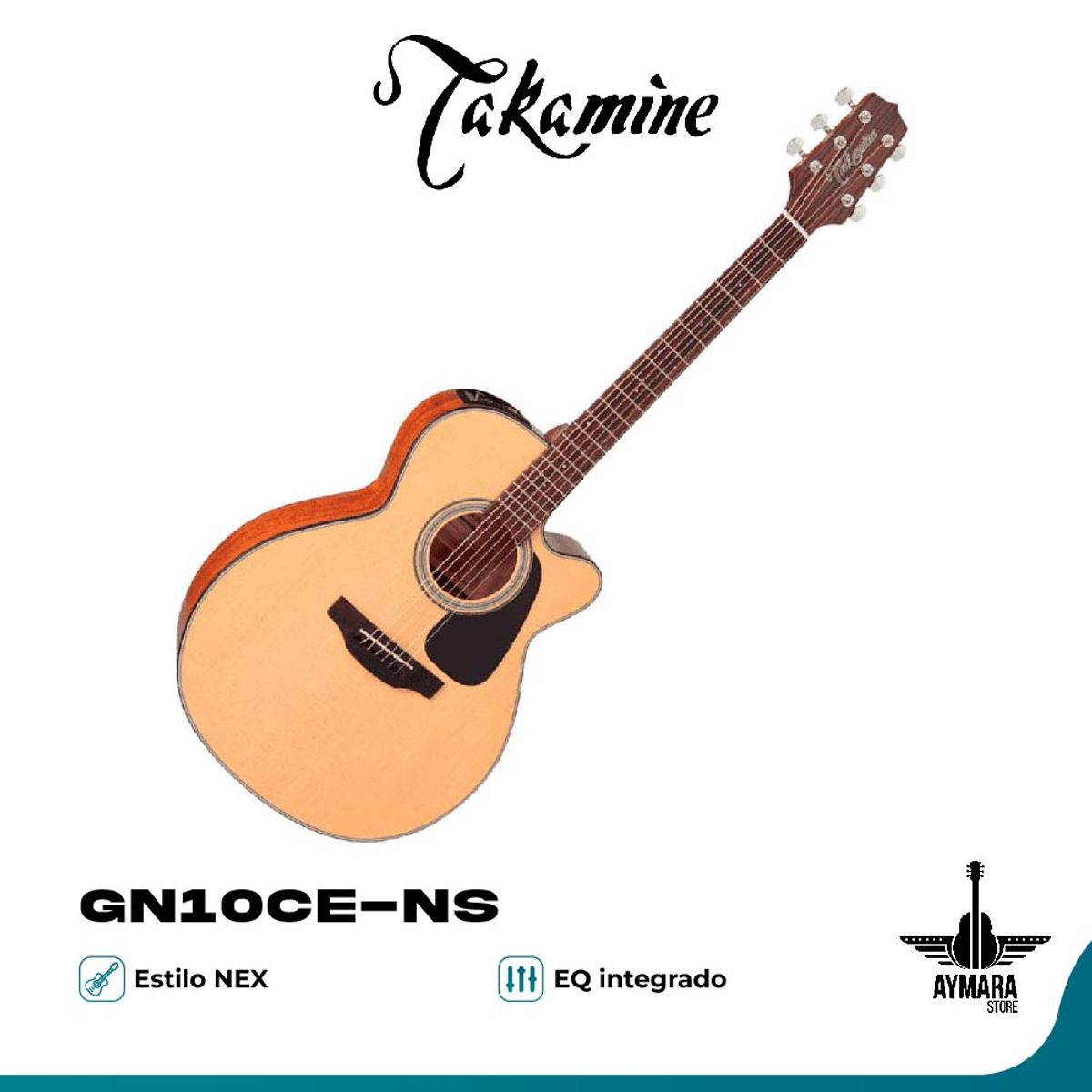 TAKAMINE - TAKAMINE GN10CE-NS GUITARRA ELECTROACUSTICA DE METAL CW