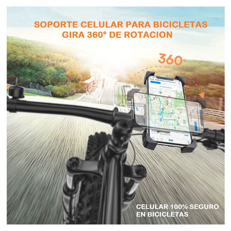 OEM - SOPORTE CELULAR DE BICICLETA DISEÑO UNIVERSAL x NAVIDAD