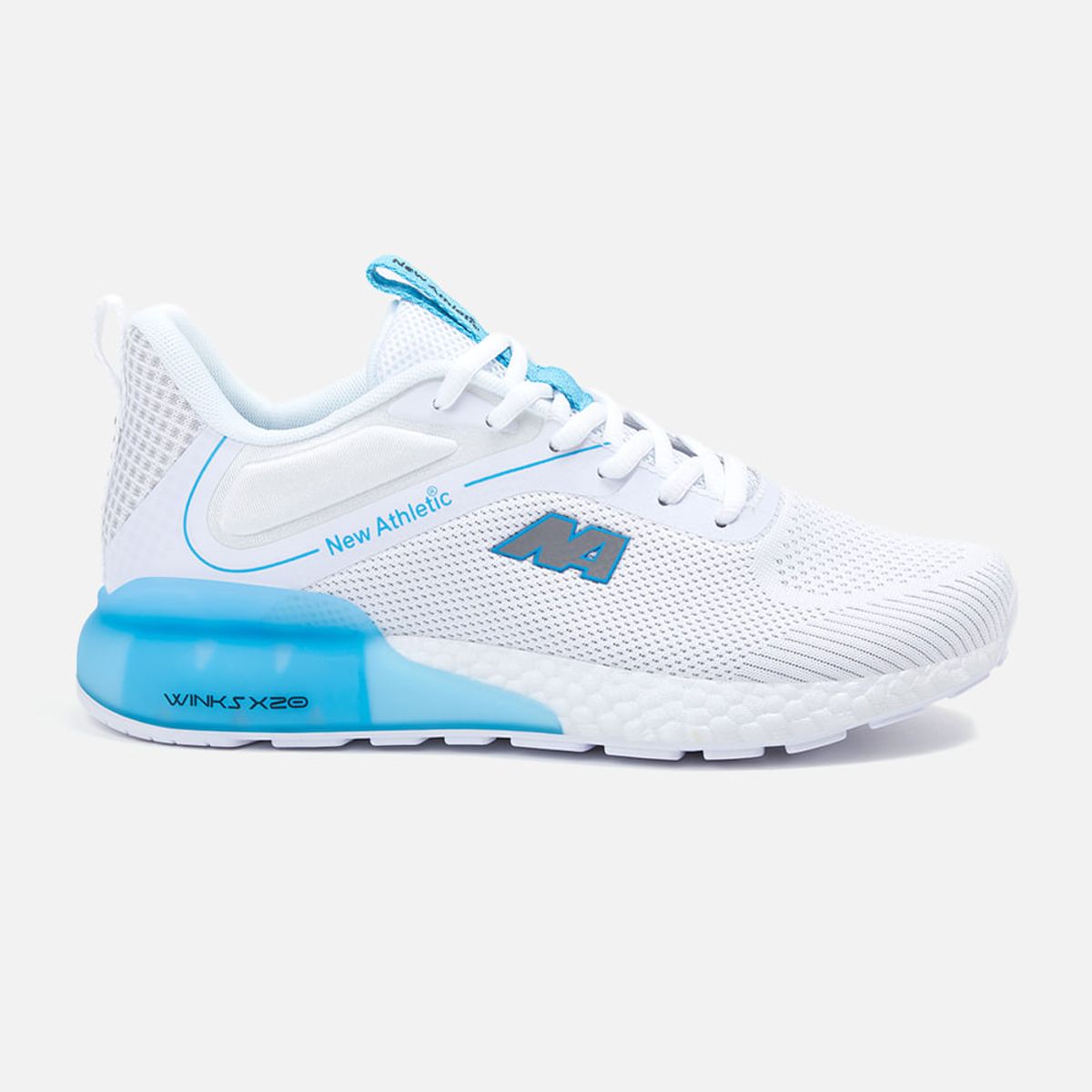 NEW ATHLETIC - ZAPATILLAS LIFESTYLE WINKS X47 BLANCO CON CELESTE PARA HOMBRE
