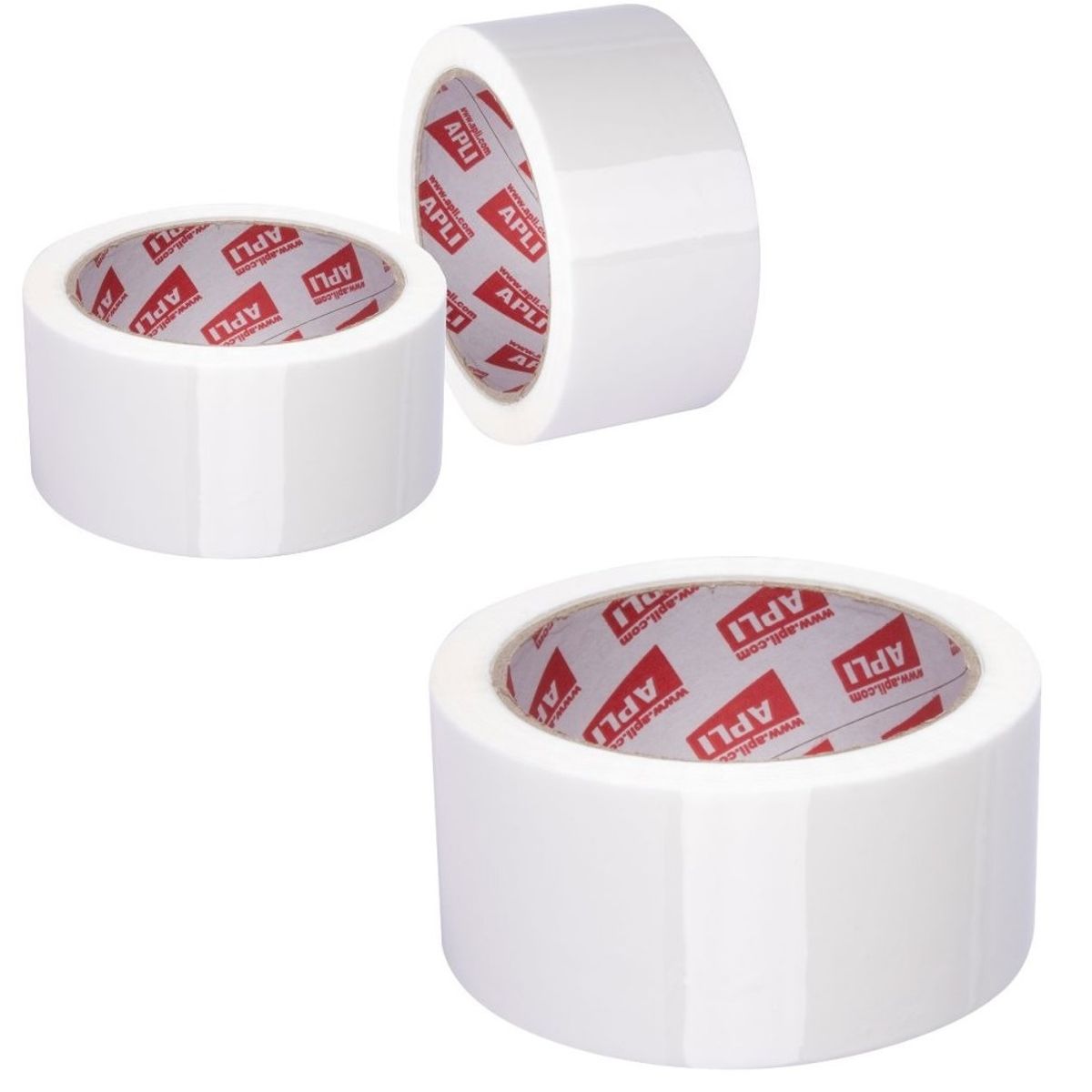 GENERICO - Cinta de embalaje de colores 200 Yardas - Blanco / Pack 12