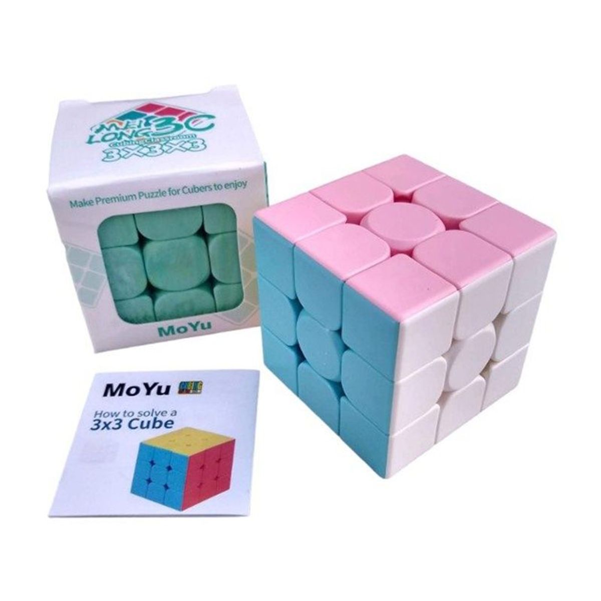 MOYU - Cubo Rubik Moyu Meilong 3X3 Macaron