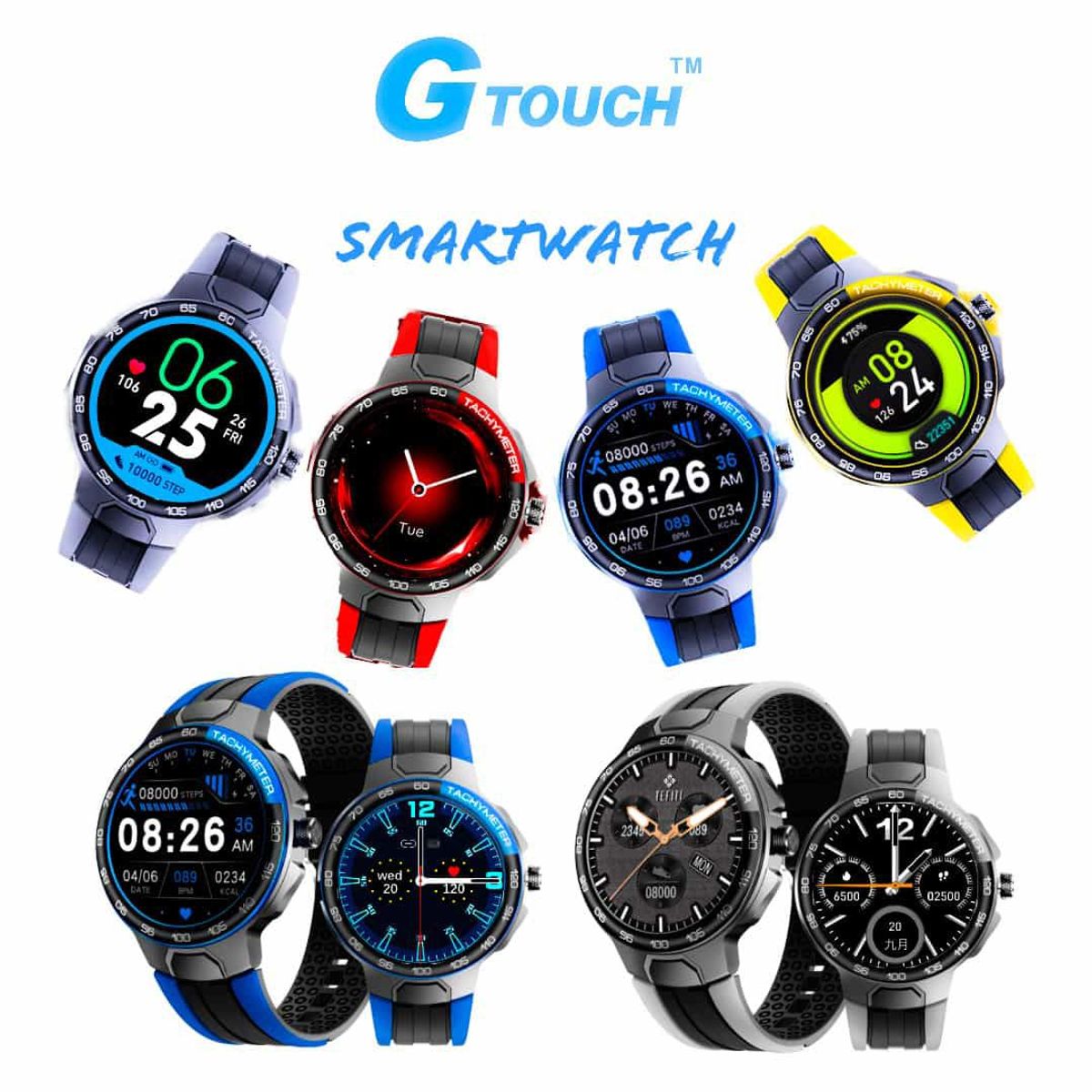GTOUCH - Smartwatch GTouch IP68 Color Amarillo