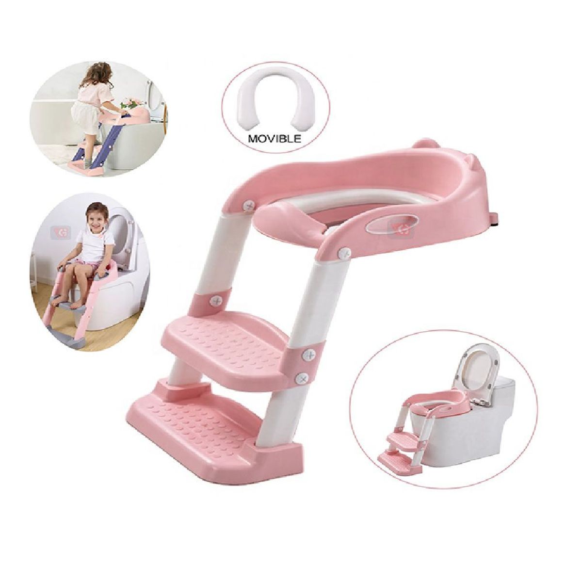 GENERICO - Asiento de Entrenamiento con Escalera Plegable para Niñas