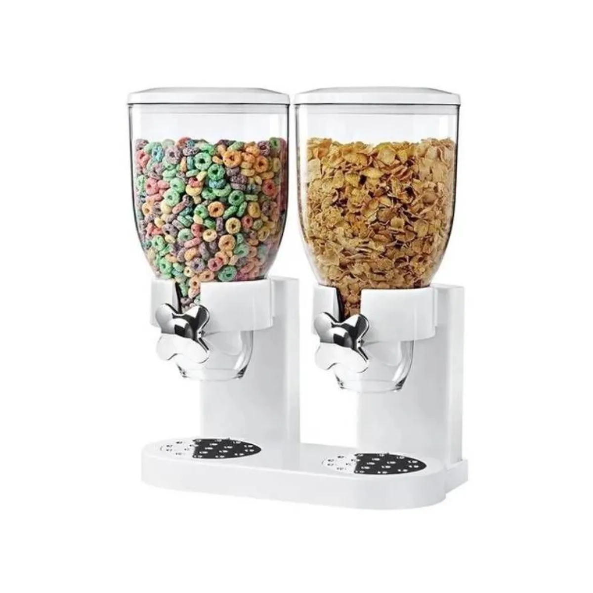 GENERICO - Dispensador de Cereales Doble Blanco