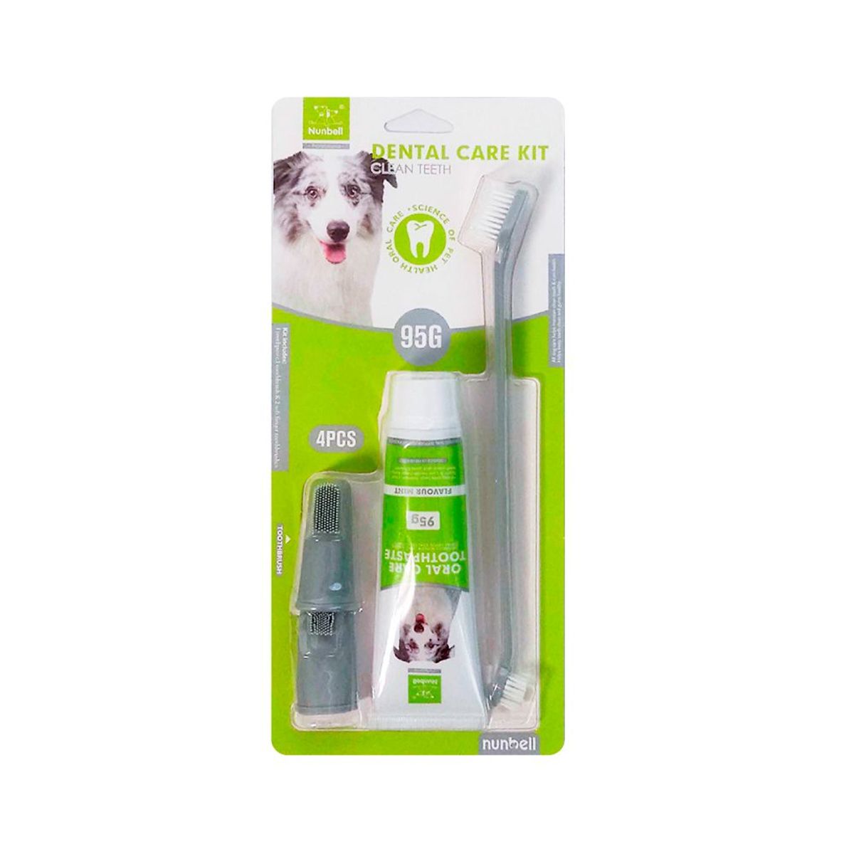 IMPORTADO MC - Kit Cepillo de Dientes  y Pasta Dental para Perros y Gatos