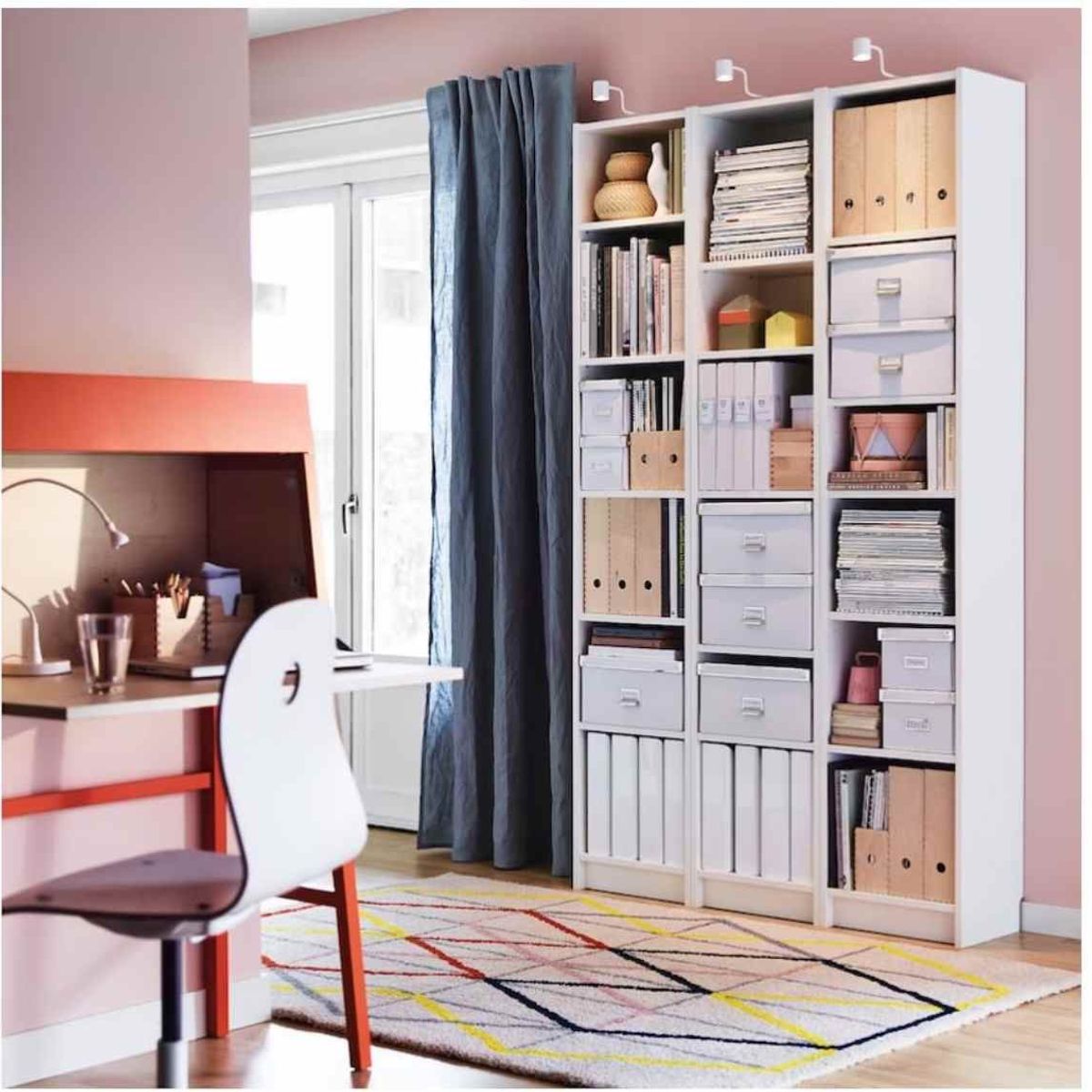 VENTITAS HOME - Librero Boston 180cm Ventitas Home Blanco