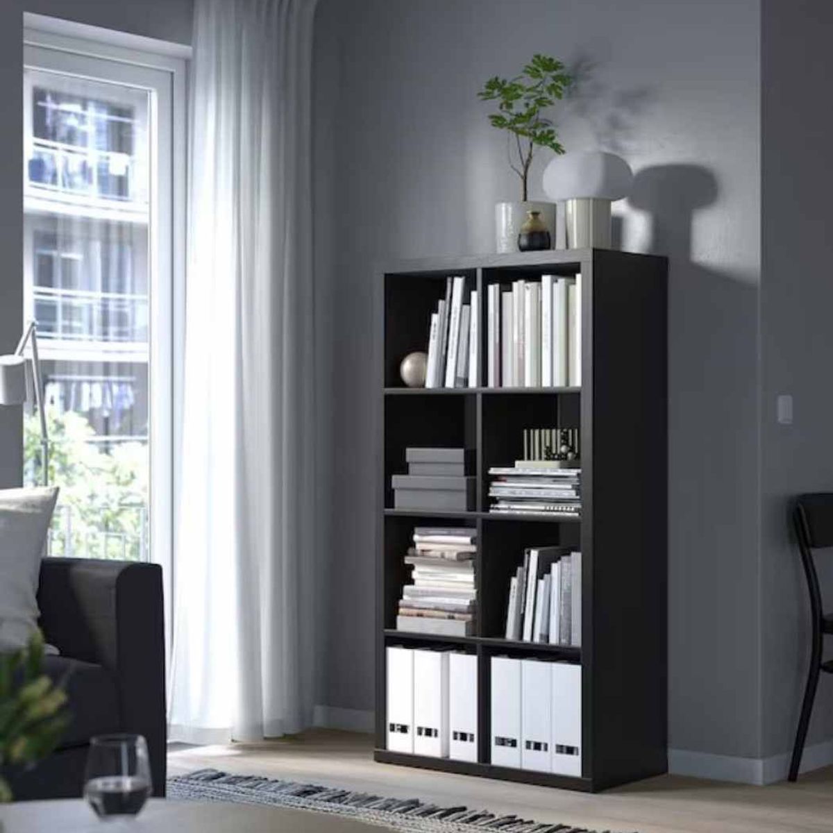 VENTITAS HOME - Librero Moderno Wisam Ventitas Home Negro